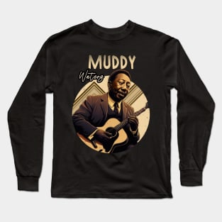 Muddy - Blues Icon Long Sleeve T-Shirt